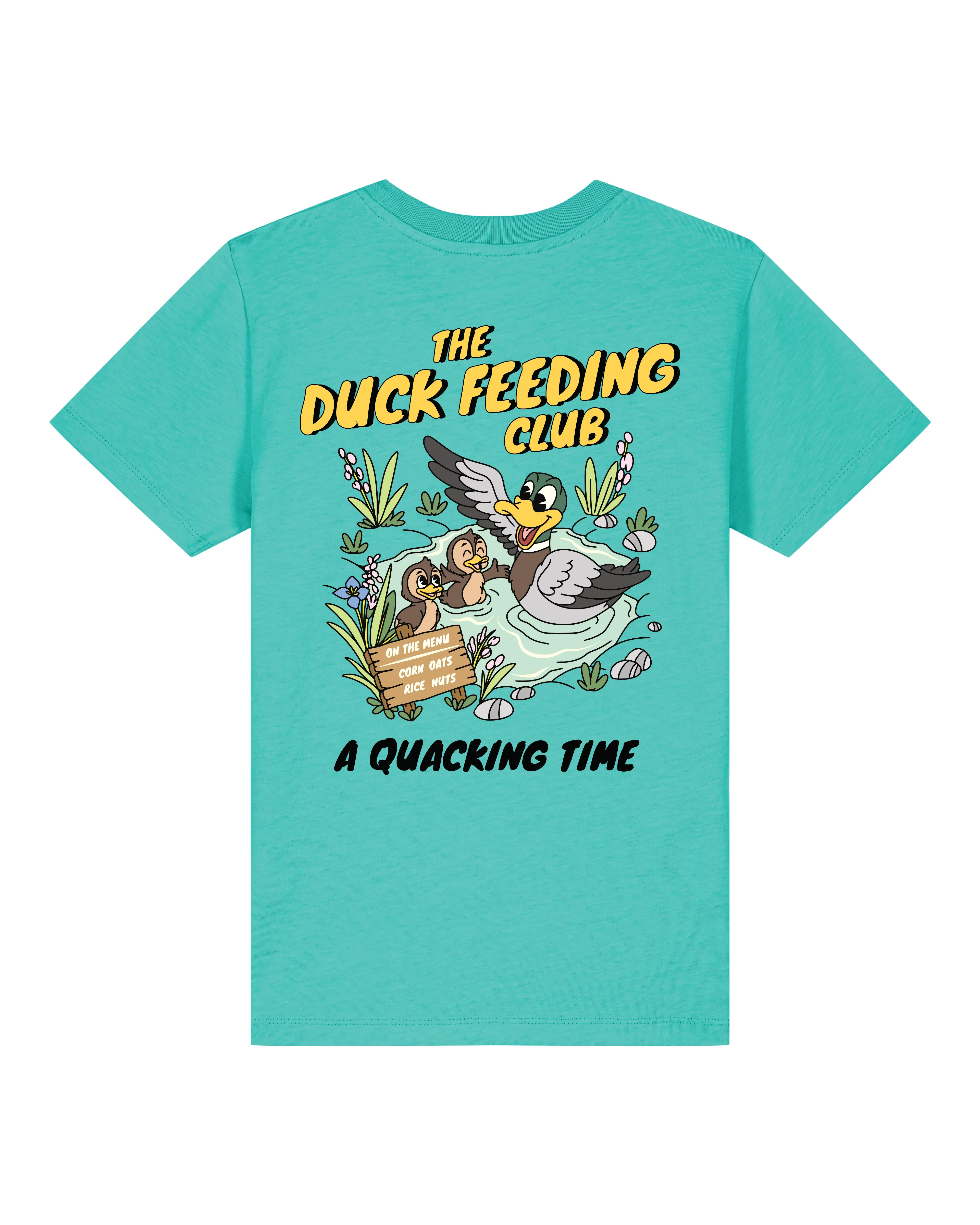 Duck feeding adults t-shirt