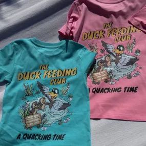 Duck feeding club organic T-shirt (kids and adults)