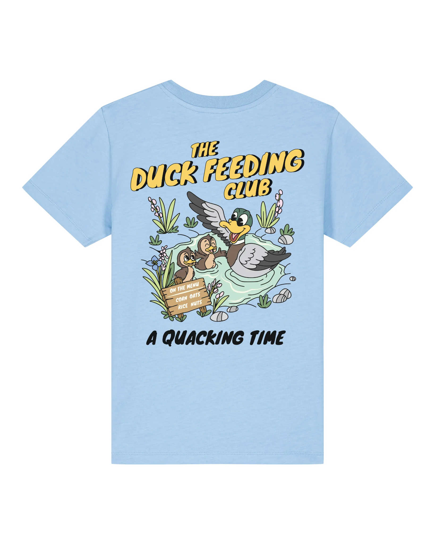 Duck feeding club organic T-shirt (kids and adults)