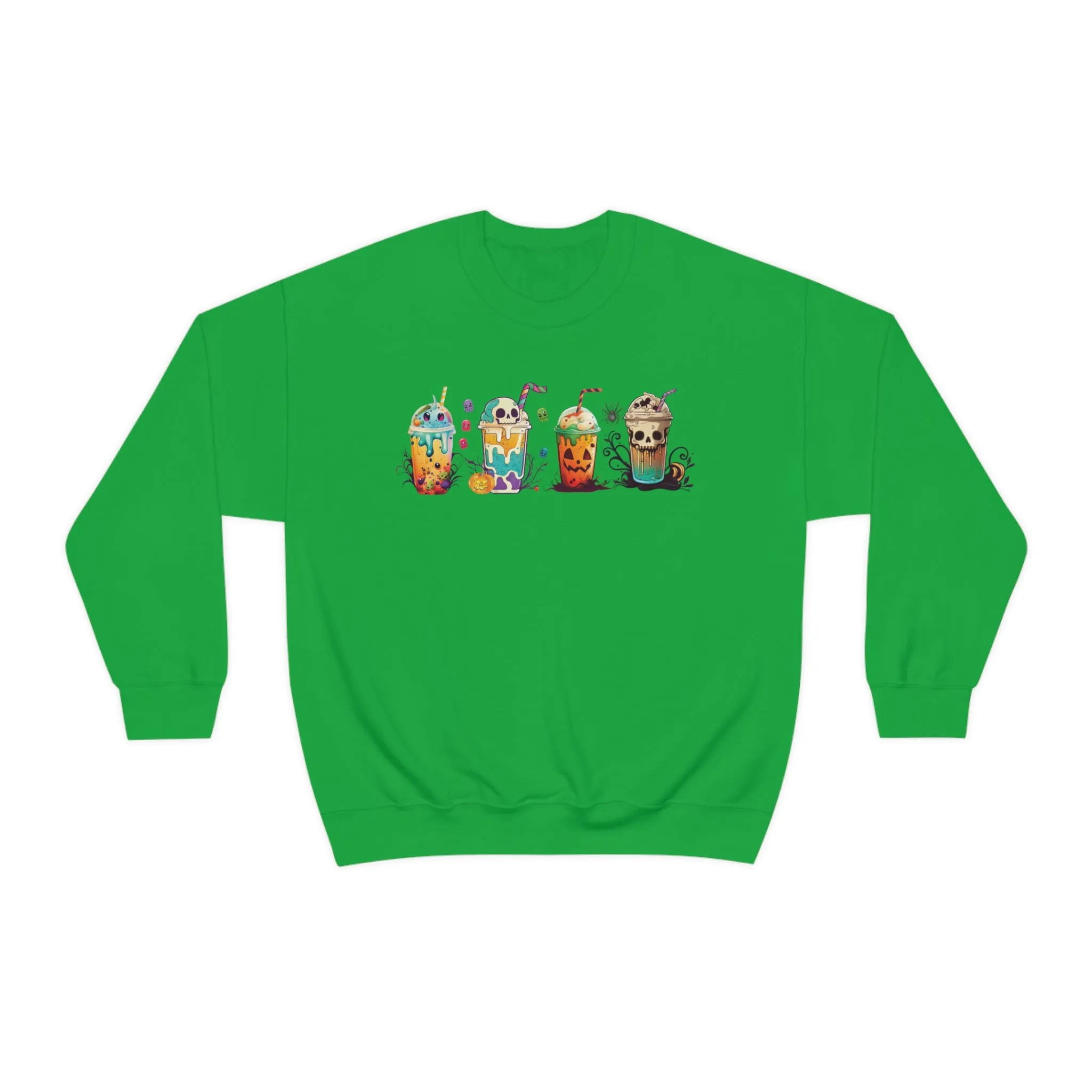Fall Boba Tea Sweatshirt | Halloween Bubble Tea Shirt | Spooky Halloween Shirt | Bubble Tea Gift For Her | Unisex Crewneck Sweatshirt