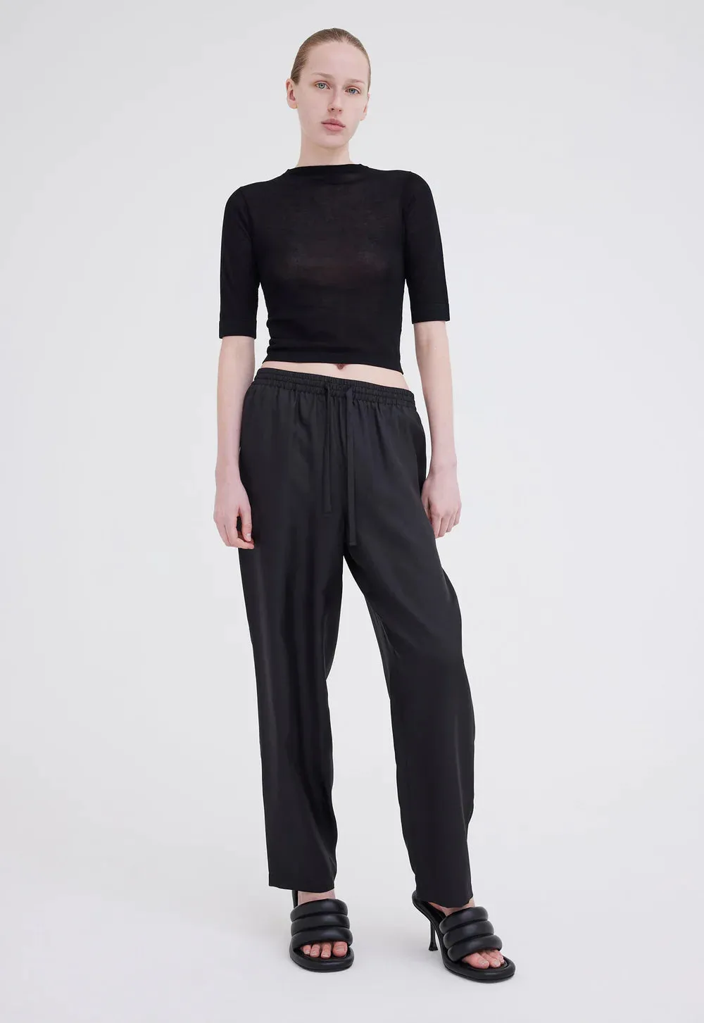 Jac   Jack Yuki Silk Pant - Black