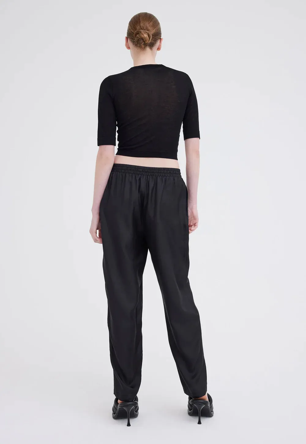 Jac   Jack Yuki Silk Pant - Black