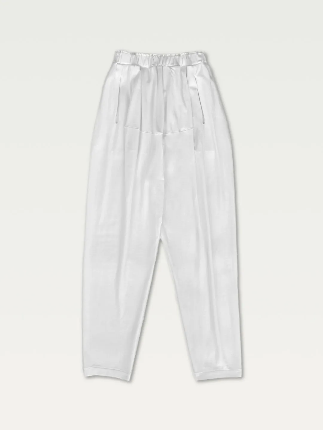 Jersey Slacks in Optical White