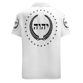 King YAHWEH Dove Button-Up (Men's Short Sleeve Shirt)