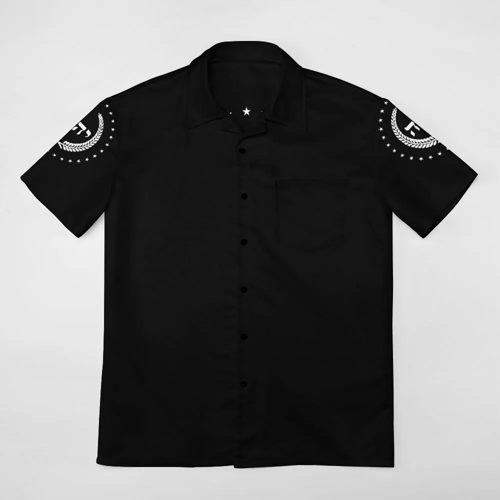 King YAHWEH Dove Button-Up (Men's Short Sleeve Shirt)