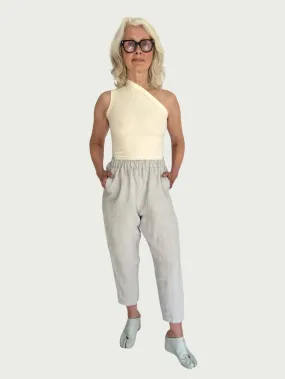 Linen Daily Slacks in Porcelain