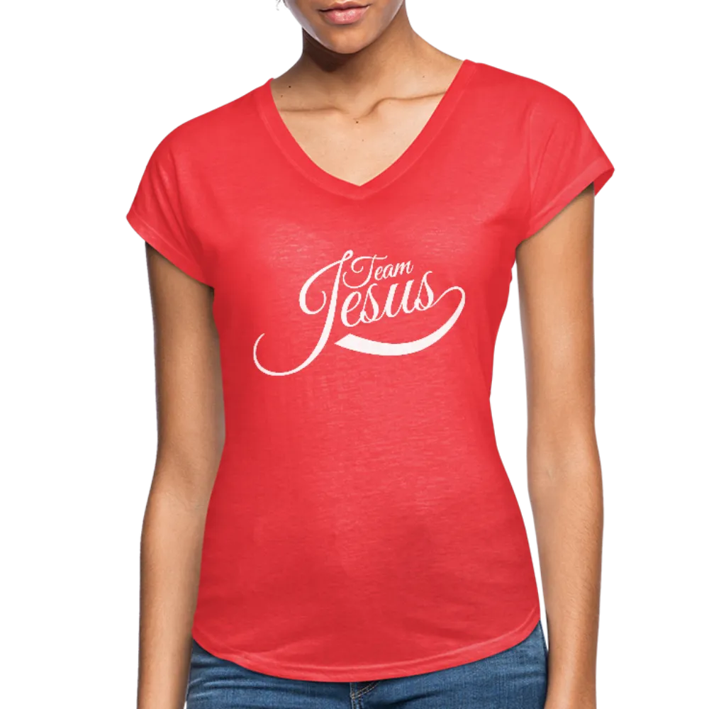 Team Jesus V-Neck T-Shirt