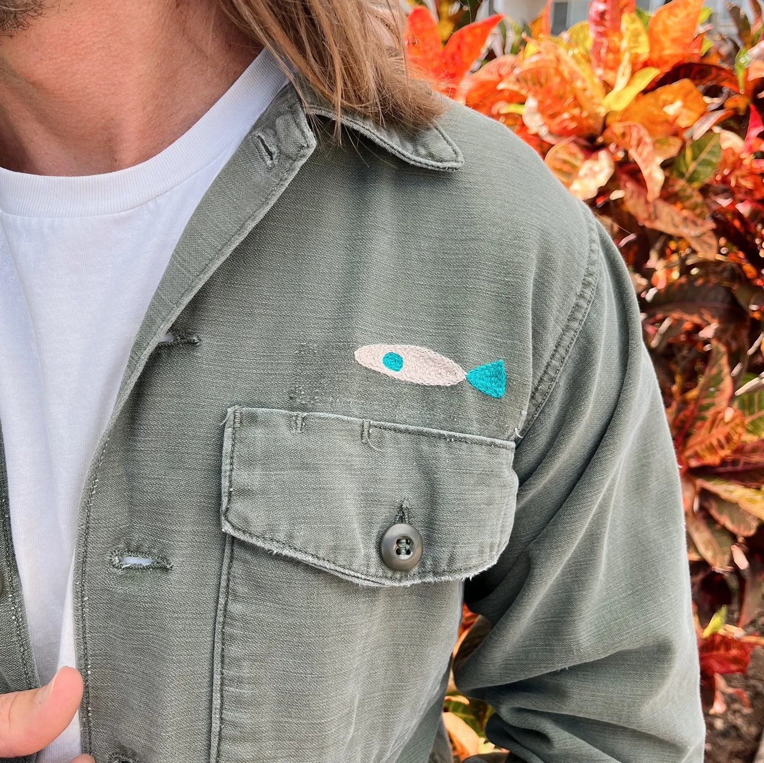 Tropical Barrel - Vintage Chain Stitch Jacket