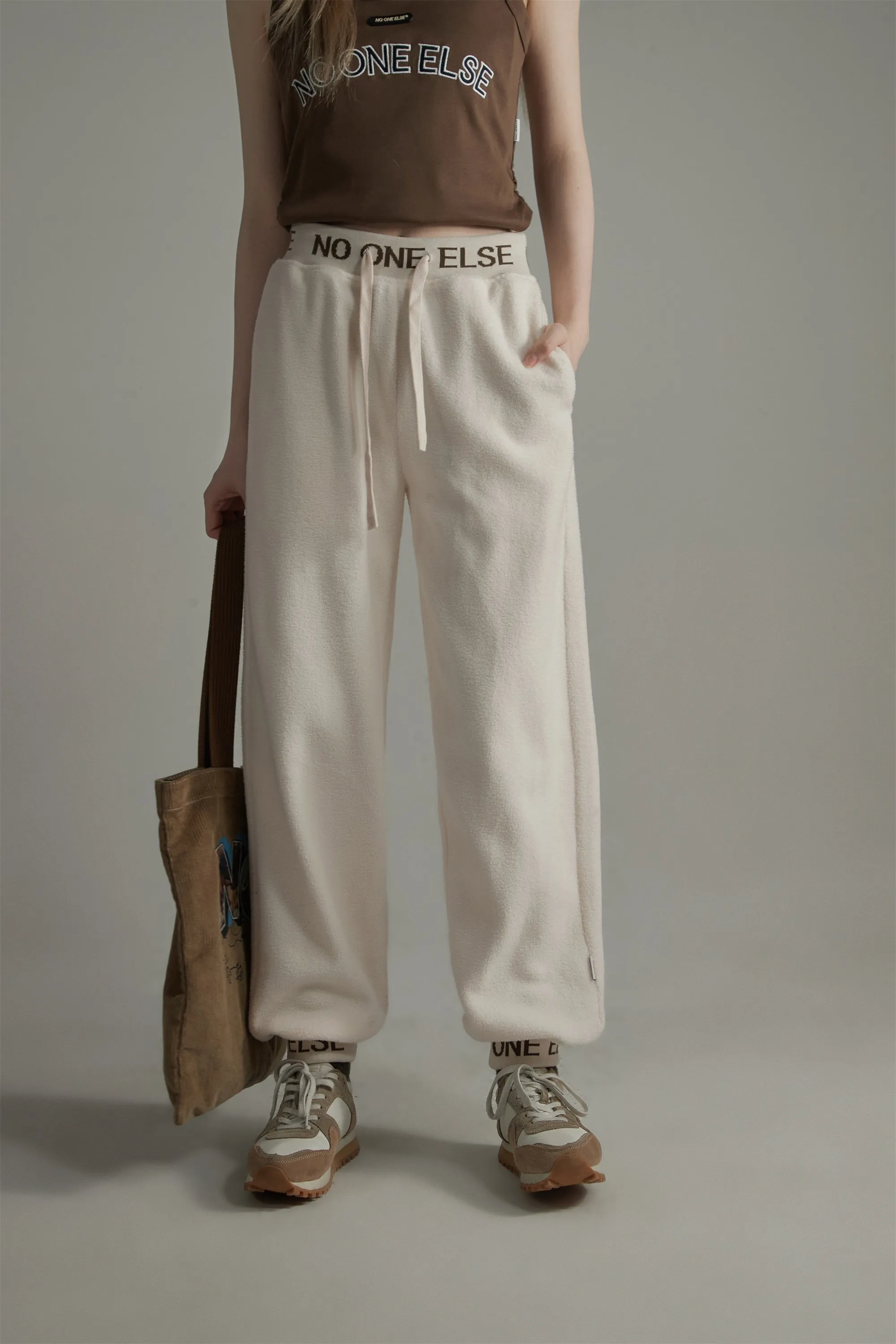 Waistband Wide Jogger Pants