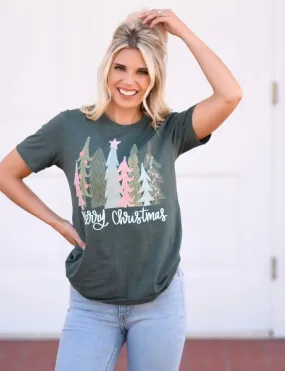 Yth Merry Christmas Trees Tee